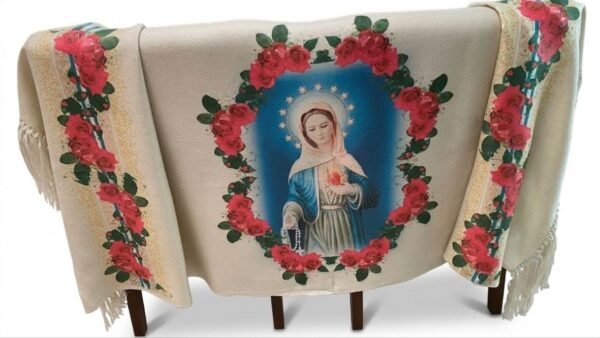 Manto Virgen Llama de Amor