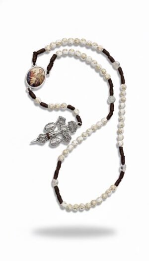 Rosario cuentas figura rosas