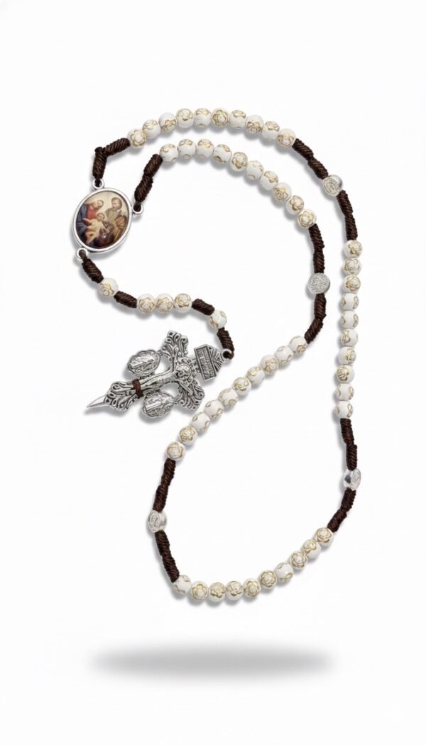 Rosario cuentas figura rosas