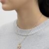 Juego aretes y dije Inmaculado Corazón de María